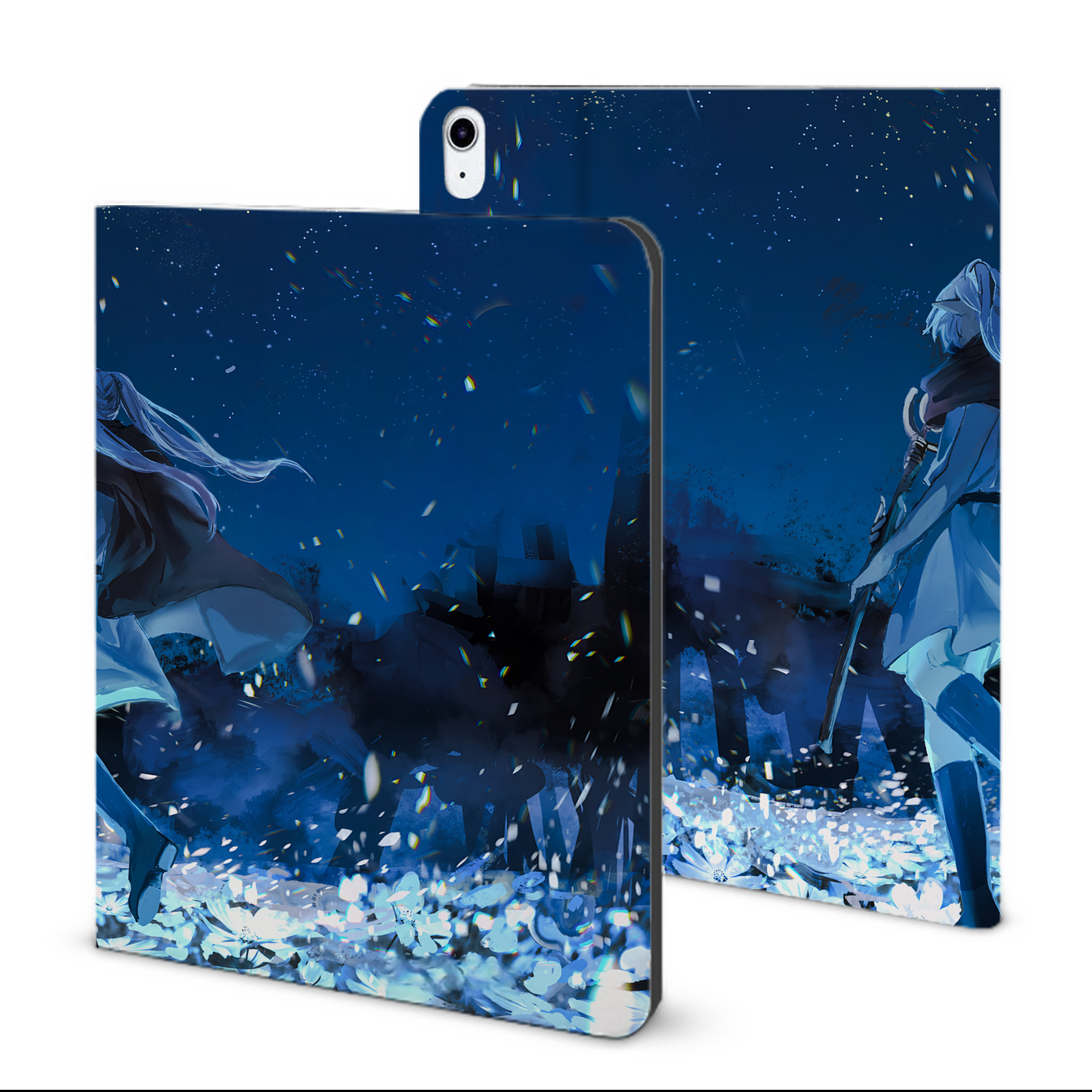 （画像用） 葬送のフリーレン Frieren IPad ケース ブック型 PUレザー TPU 耐衝撃 軽量 薄型 ペン収納なし 全面保護 IPad 各モデル対応